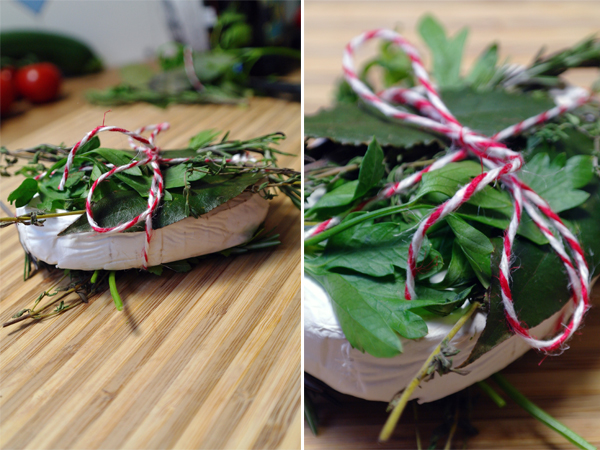 Incredible herb Camembert from the grill